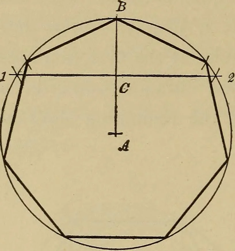 An illustration from Mechanical drawing. Elementary and advanced, 1910, leaf 43
