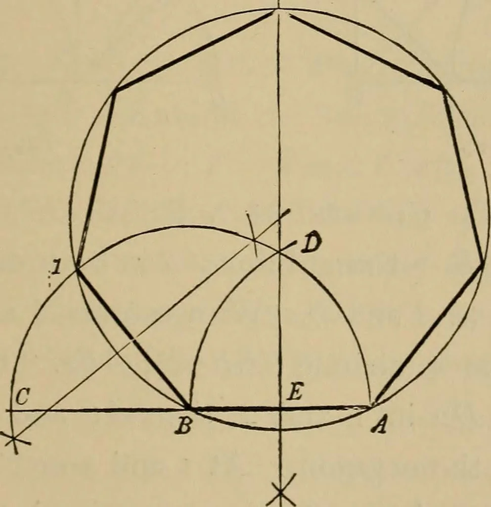An illustration from Mechanical drawing. Elementary and advanced, 1910, leaf 44
