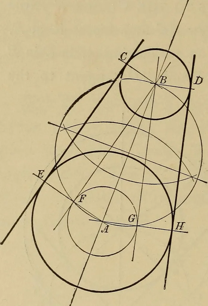 An illustration from Mechanical drawing. Elementary and advanced, 1910, leaf 49