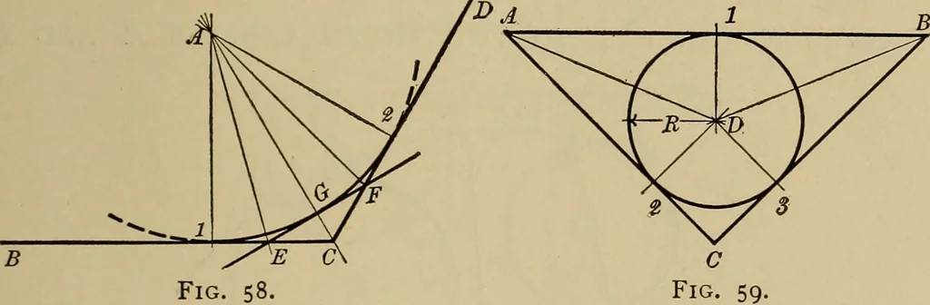 An illustration from Mechanical drawing. Elementary and advanced, 1910, leaf 50