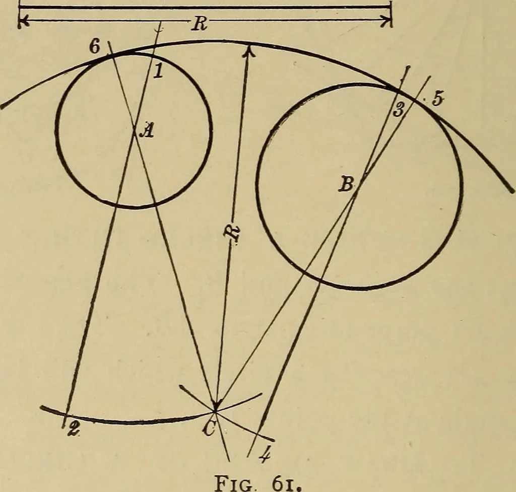 An illustration from Mechanical drawing. Elementary and advanced, 1910, leaf 51