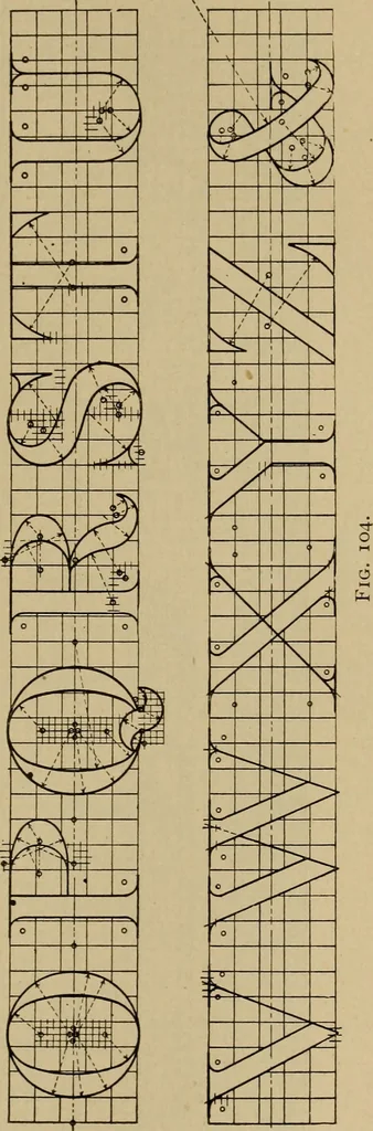 An illustration from Mechanical drawing. Elementary and advanced, 1910, leaf 82