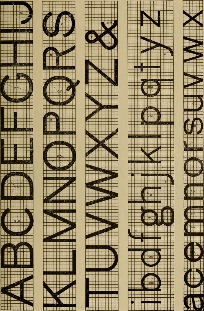 An illustration from Mechanical drawing. Elementary and advanced, 1910, leaf 84