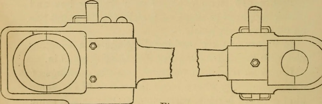 An illustration from Mechanical drawing self-taught: comprising instructions in the selection and preparation of drawing instruments. Elementary instruction in practical mechanical drawing. Together with examples in simple geometry and elementary mechanism, including screw threads, gear wheels, mechanical motions, engines and boilers, 1889, leaf 175