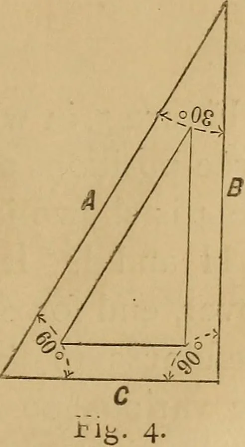 An illustration from Mechanical drawing self-taught: comprising instructions in the selection and preparation of drawing instruments. Elementary instruction in practical mechanical drawing. Together with examples in simple geometry and elementary mechanism, including screw threads, gear wheels, mechanical motions, engines and boilers, 1889, leaf 20