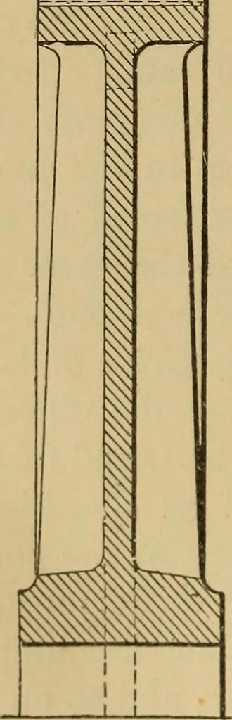 An illustration from Mechanical drawing self-taught: comprising instructions in the selection and preparation of drawing instruments. Elementary instruction in practical mechanical drawing. Together with examples in simple geometry and elementary mechanism, including screw threads, gear wheels, mechanical motions, engines and boilers, 1889, leaf 207