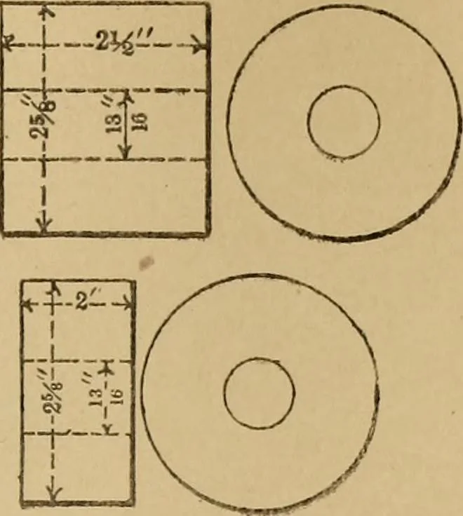 An illustration from Mechanical drawing self-taught: comprising instructions in the selection and preparation of drawing instruments. Elementary instruction in practical mechanical drawing. Together with examples in simple geometry and elementary mechanism, including screw threads, gear wheels, mechanical motions, engines and boilers, 1889, leaf 322