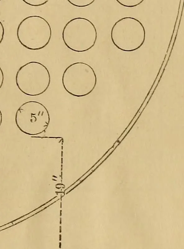 An illustration from Mechanical drawing self-taught: comprising instructions in the selection and preparation of drawing instruments. Elementary instruction in practical mechanical drawing. Together with examples in simple geometry and elementary mechanism, including screw threads, gear wheels, mechanical motions, engines and boilers, 1889, leaf 346