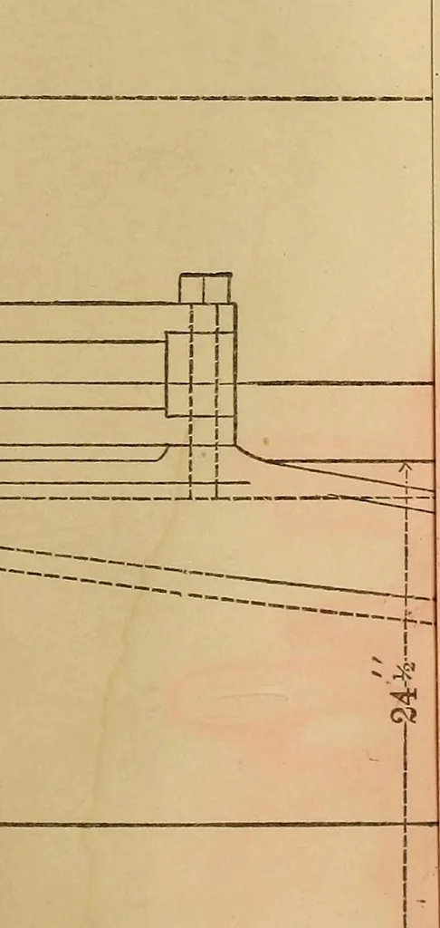 An illustration from Mechanical drawing self-taught: comprising instructions in the selection and preparation of drawing instruments. Elementary instruction in practical mechanical drawing. Together with examples in simple geometry and elementary mechanism, including screw threads, gear wheels, mechanical motions, engines and boilers, 1889, leaf 352