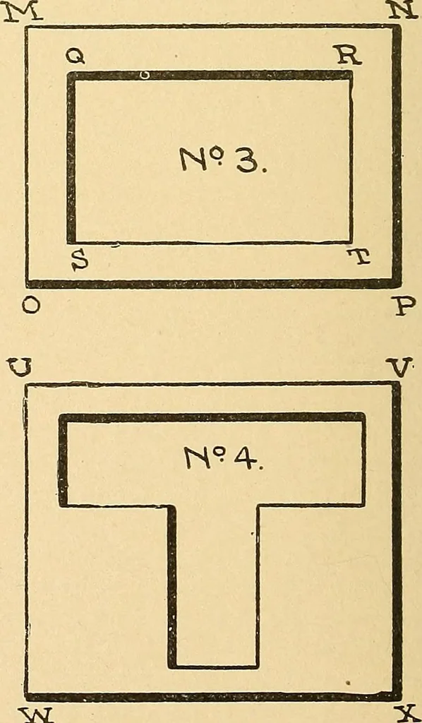 An illustration from Mechanical drawing for plumbers; a concise, comprehensive and practical treatise on the subject of mechanical drawing, 1910, leaf 55