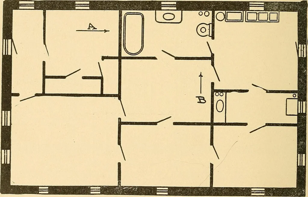 An illustration from Mechanical drawing for plumbers; a concise, comprehensive and practical treatise on the subject of mechanical drawing, 1910, leaf 69
