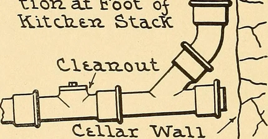 An illustration from Mechanical drawing for plumbers; a concise, comprehensive and practical treatise on the subject of mechanical drawing, 1910, leaf 77