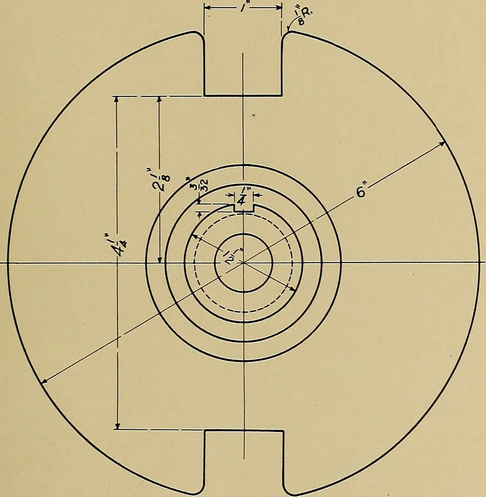 An illustration from Mechanical drawing for trade schools, 1911, leaf 32