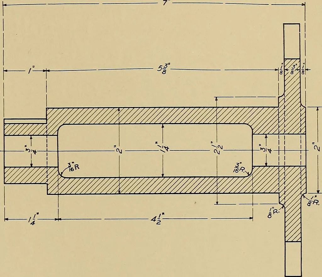 An illustration from Mechanical drawing for trade schools, 1911, leaf 32