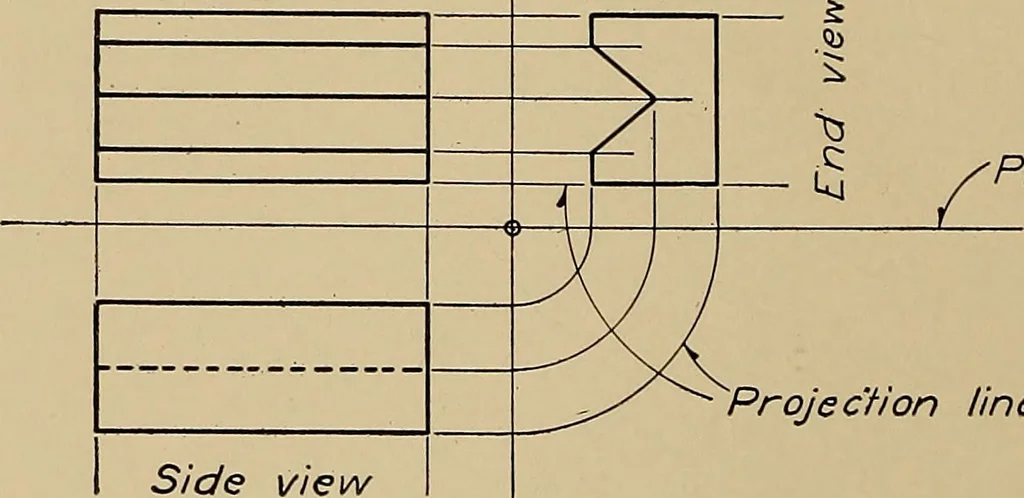 An illustration from Mechanical drawing for trade schools, 1911, leaf 33