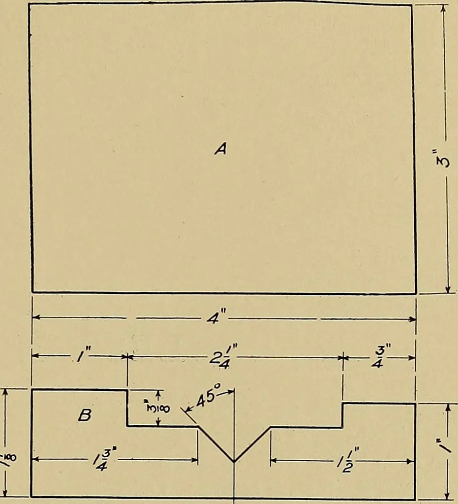 An illustration from Mechanical drawing for trade schools, 1911, leaf 36