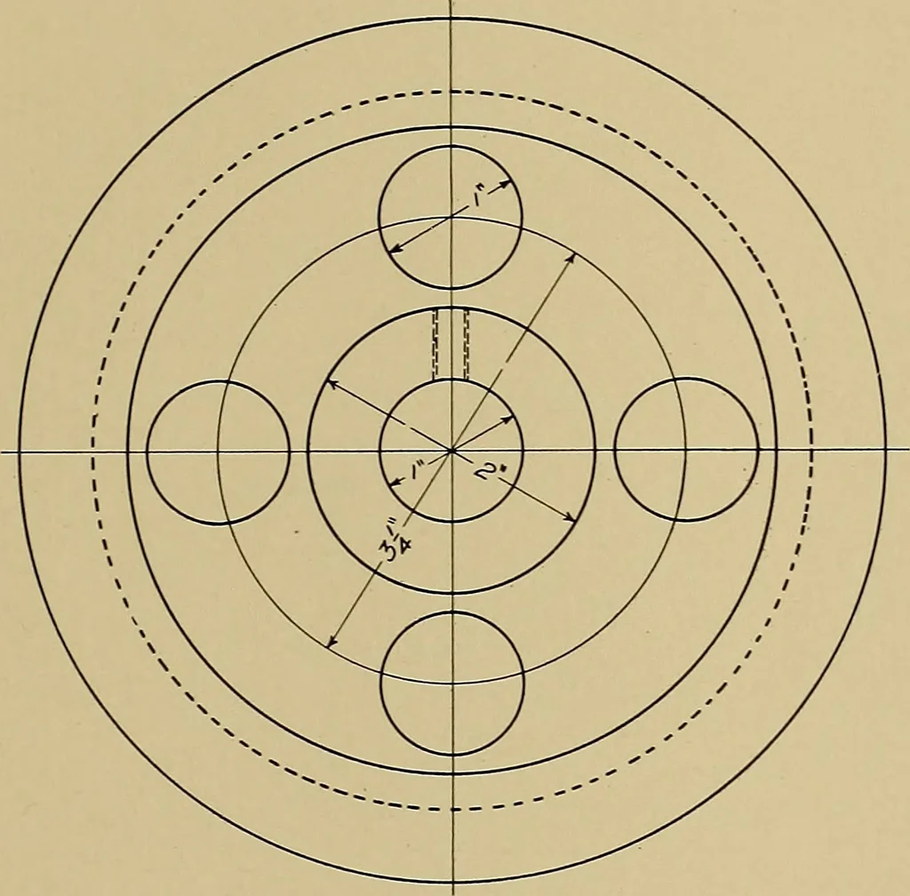 An illustration from Mechanical drawing for trade schools, 1911, leaf 38