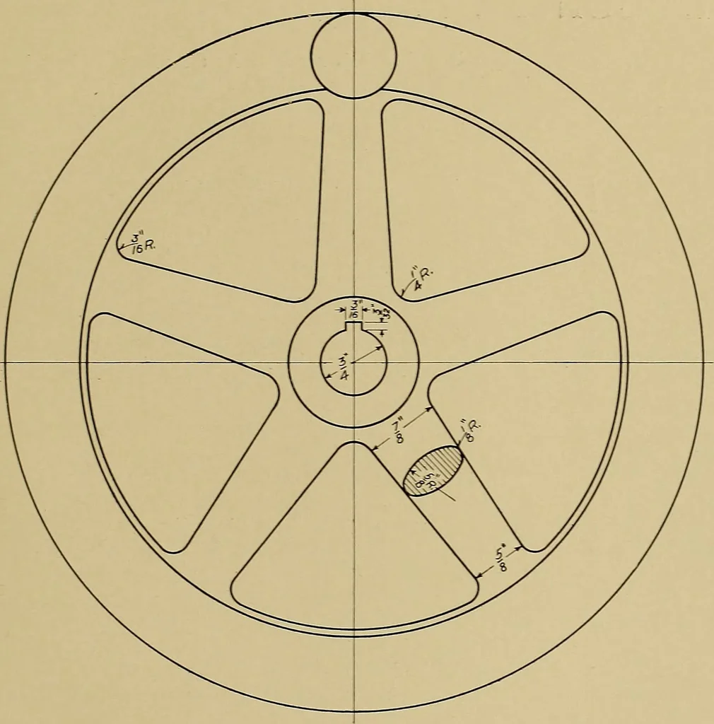 An illustration from Mechanical drawing for trade schools, 1911, leaf 40