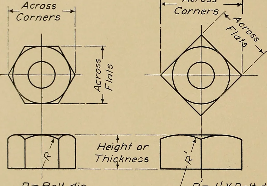 An illustration from Mechanical drawing for trade schools, 1911, leaf 45