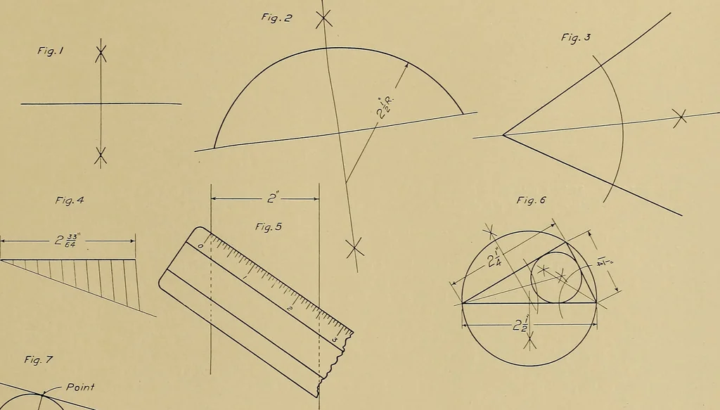An illustration from Mechanical drawing for trade schools, 1911, leaf 52