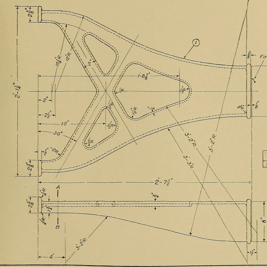 An illustration from Mechanical drawing for trade schools, 1911, leaf 74