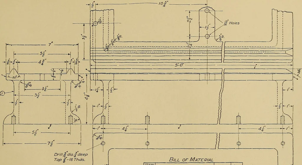 An illustration from Mechanical drawing for trade schools, 1911, leaf 76