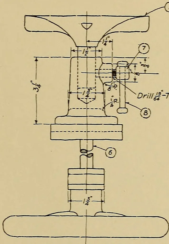 An illustration from Mechanical drawing for trade schools, 1911, leaf 80