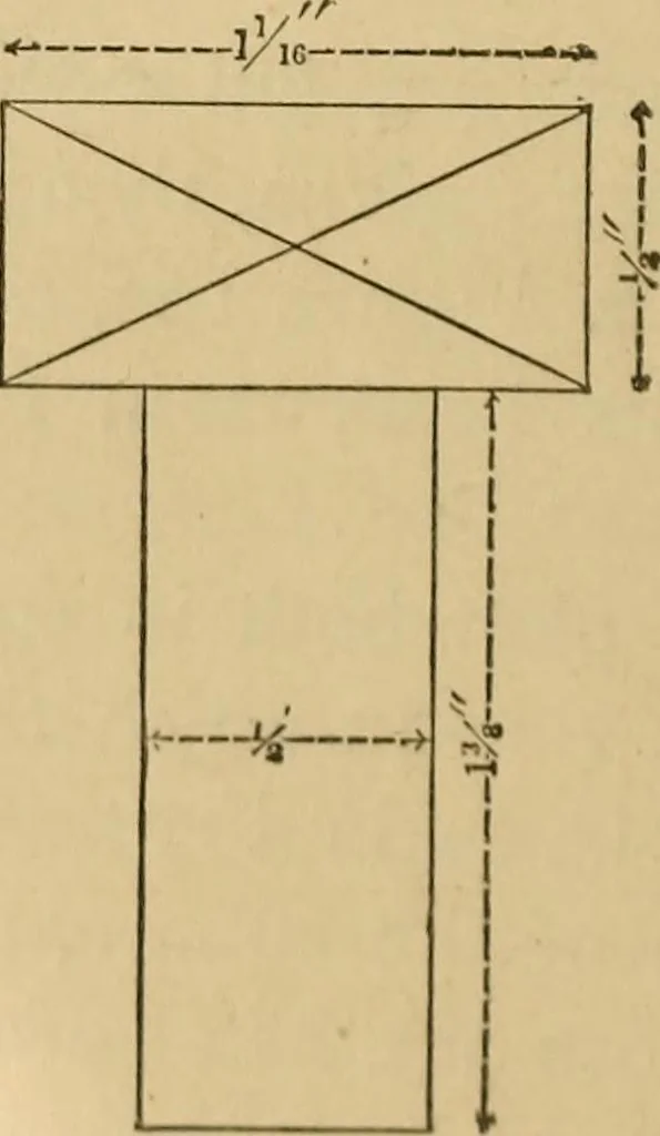 An illustration from Mechanical drawing self-taught: comprising instructions in the selection and preparation of drawing instruments, elementary instruction in practical mechanical drawing together with examples in simple geometry and elementary mechanism, including screw threads, gear wheels, mechanical motions, engines and boilers, 1883, leaf 125
