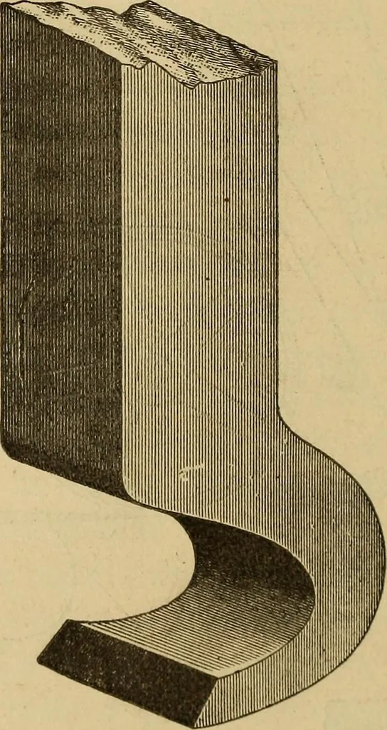 An illustration from Mechanical drawing self-taught: comprising instructions in the selection and preparation of drawing instruments, elementary instruction in practical mechanical drawing together with examples in simple geometry and elementary mechanism, including screw threads, gear wheels, mechanical motions, engines and boilers, 1883, leaf 283