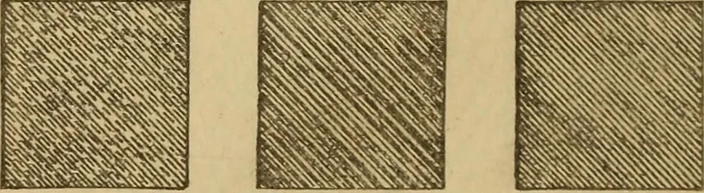 An illustration from Mechanical drawing self-taught: comprising instructions in the selection and preparation of drawing instruments, elementary instruction in practical mechanical drawing together with examples in simple geometry and elementary mechanism, including screw threads, gear wheels, mechanical motions, engines and boilers, 1883, leaf 83