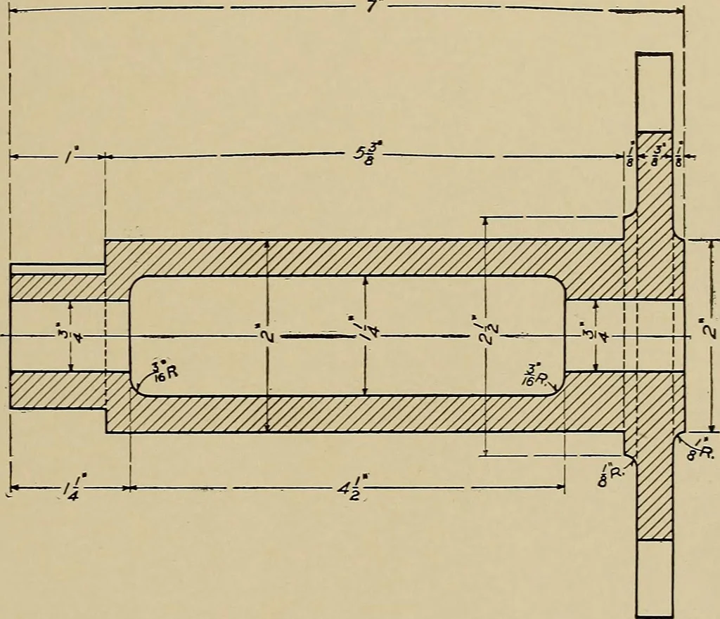 An illustration from Mechanical drawing for industrial and high schools, 1915, leaf 28