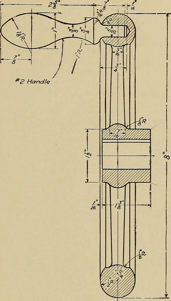 An illustration from Mechanical drawing for industrial and high schools, 1915, leaf 54