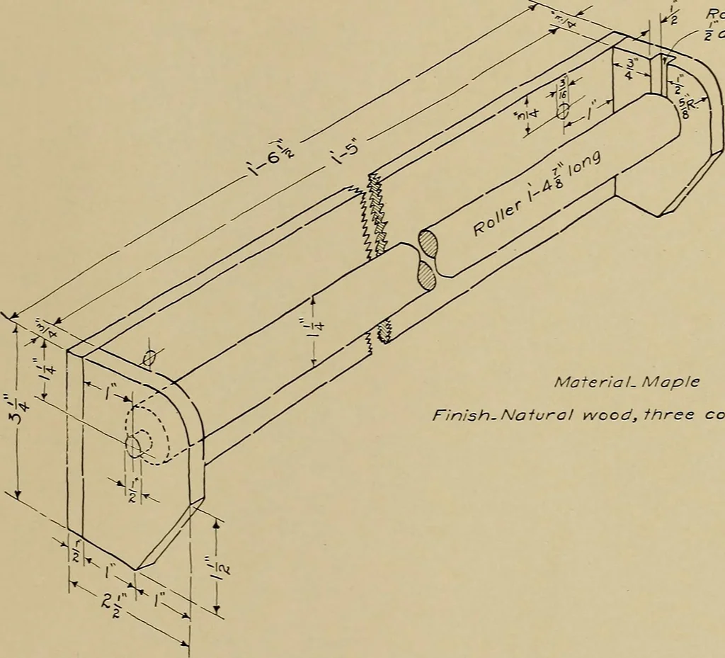 An illustration from Mechanical drawing for industrial and high schools, 1915, leaf 58