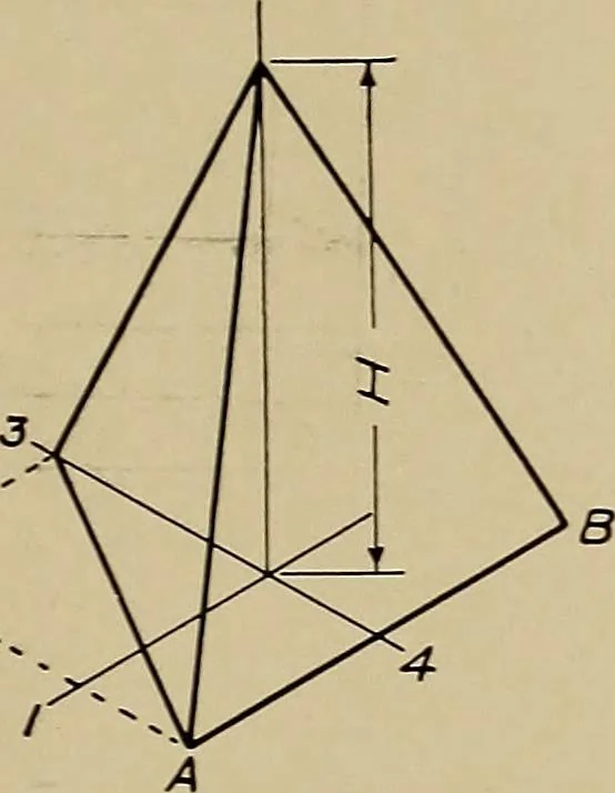 An illustration from Mechanical drawing for industrial and high schools, 1915, leaf 72