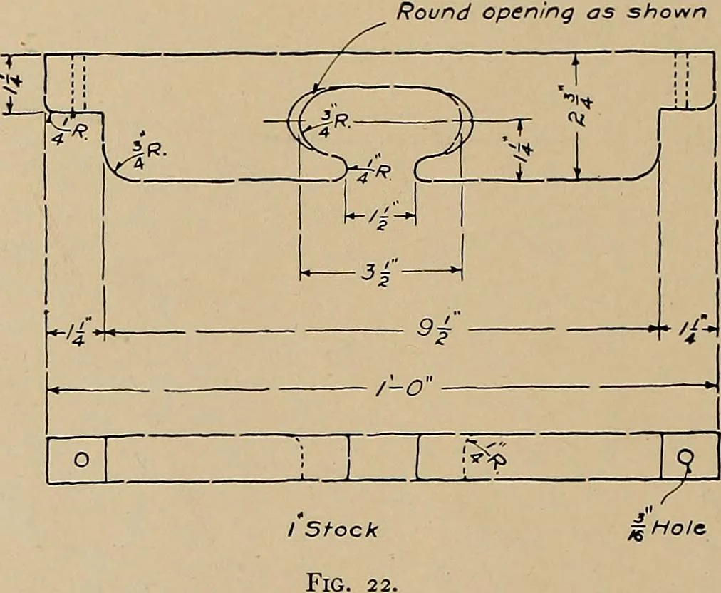 An illustration from Mechanical drawing for industrial and high schools, 1915, leaf 73