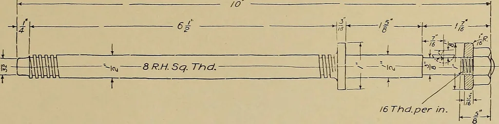 An illustration from Mechanical drawing for industrial and high schools, 1915, leaf 82