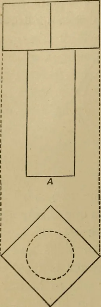 An illustration from Mechanical drawing self-taught: comprising instructions in the selection and preparation of drawing instruments. Elementary instruction in practical mechanical drawing. Together with examples in simple geometry and elementary mechanism, including screw threads, gear wheels, mechanical motions, engines and boilers, 1889, leaf 125