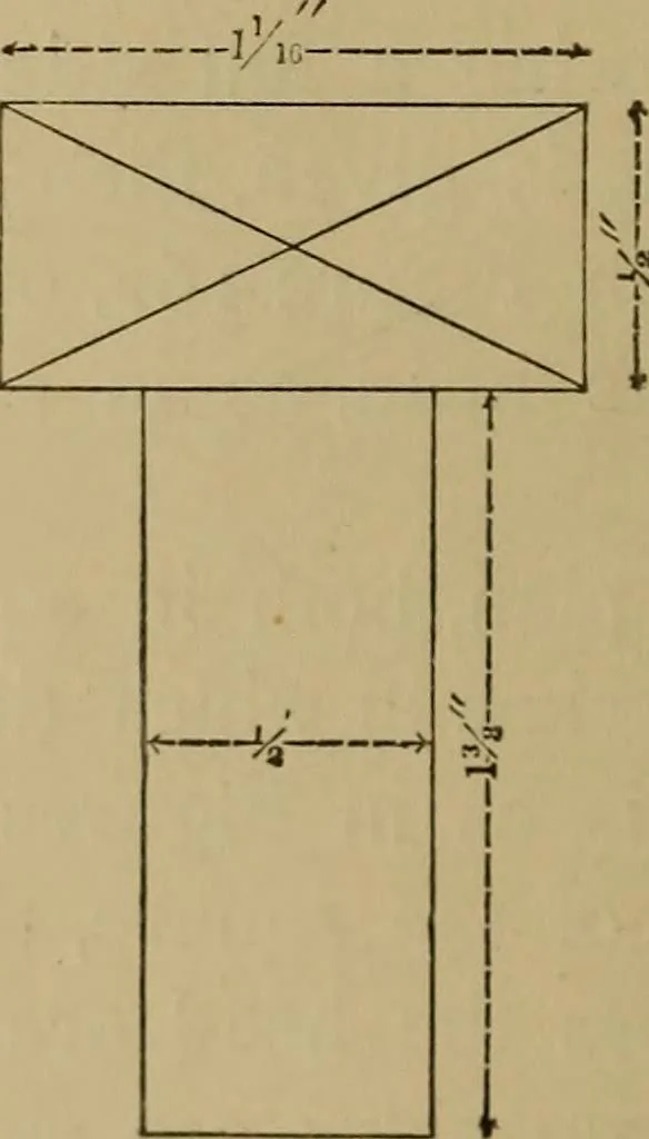 An illustration from Mechanical drawing self-taught: comprising instructions in the selection and preparation of drawing instruments. Elementary instruction in practical mechanical drawing. Together with examples in simple geometry and elementary mechanism, including screw threads, gear wheels, mechanical motions, engines and boilers, 1889, leaf 125