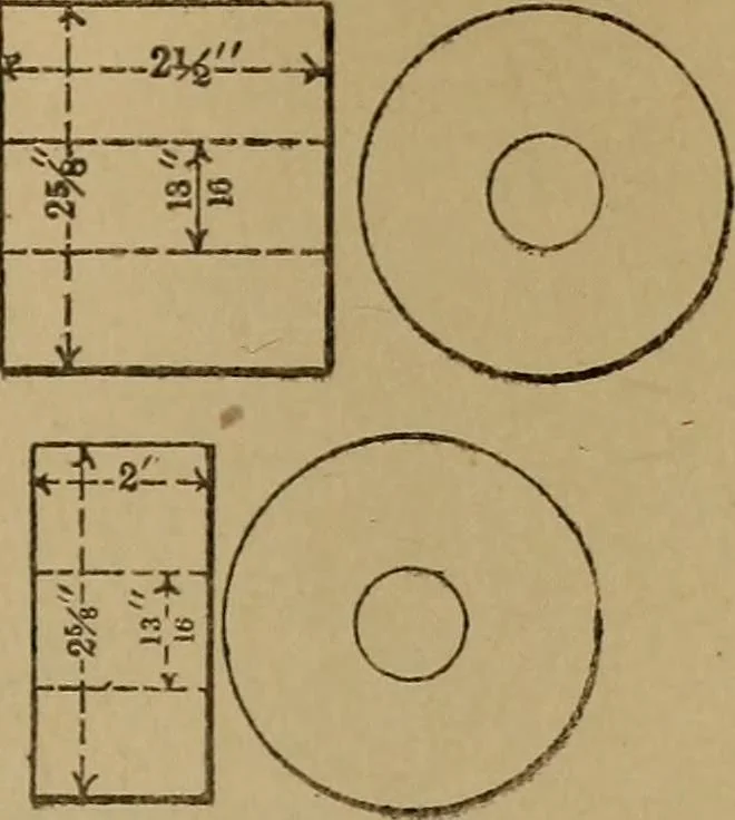 An illustration from Mechanical drawing self-taught: comprising instructions in the selection and preparation of drawing instruments. Elementary instruction in practical mechanical drawing. Together with examples in simple geometry and elementary mechanism, including screw threads, gear wheels, mechanical motions, engines and boilers, 1889, leaf 320