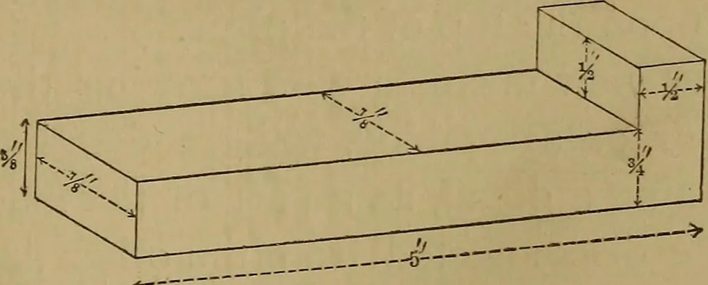 An illustration from Mechanical drawing self-taught: comprising instructions in the selection and preparation of drawing instruments. Elementary instruction in practical mechanical drawing. Together with examples in simple geometry and elementary mechanism, including screw threads, gear wheels, mechanical motions, engines and boilers, 1889, leaf 94