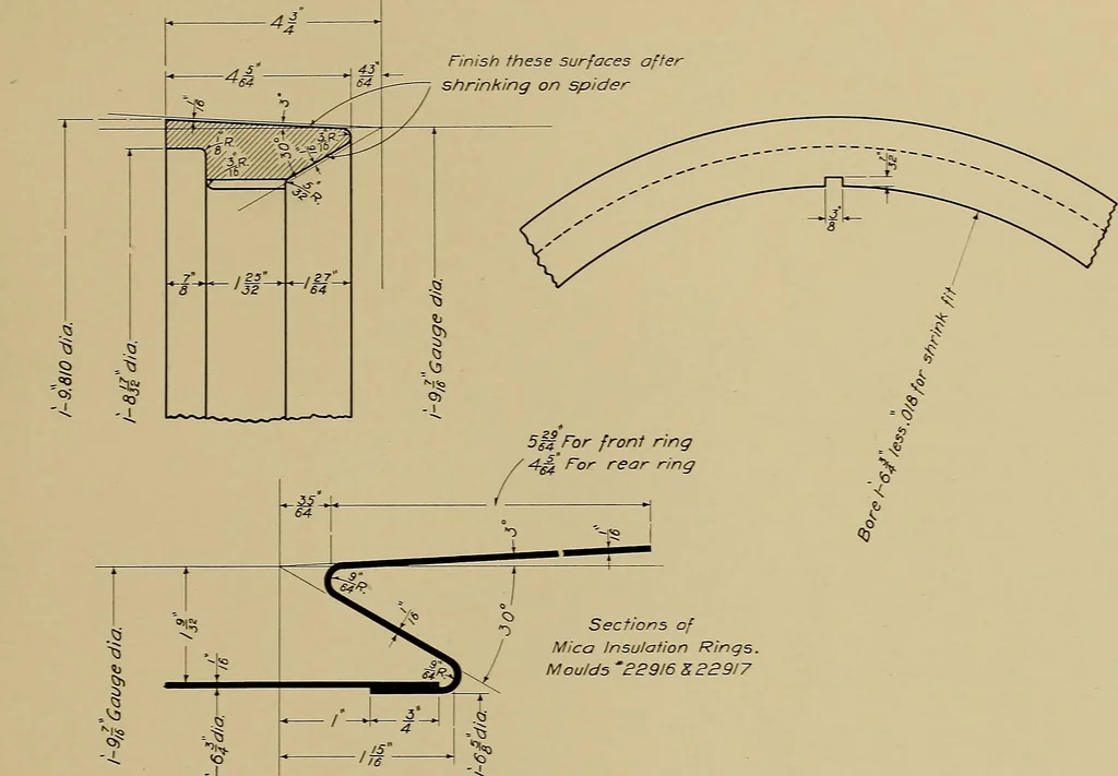 An illustration from Mechanical drawing for trade schools, 1909, leaf 108