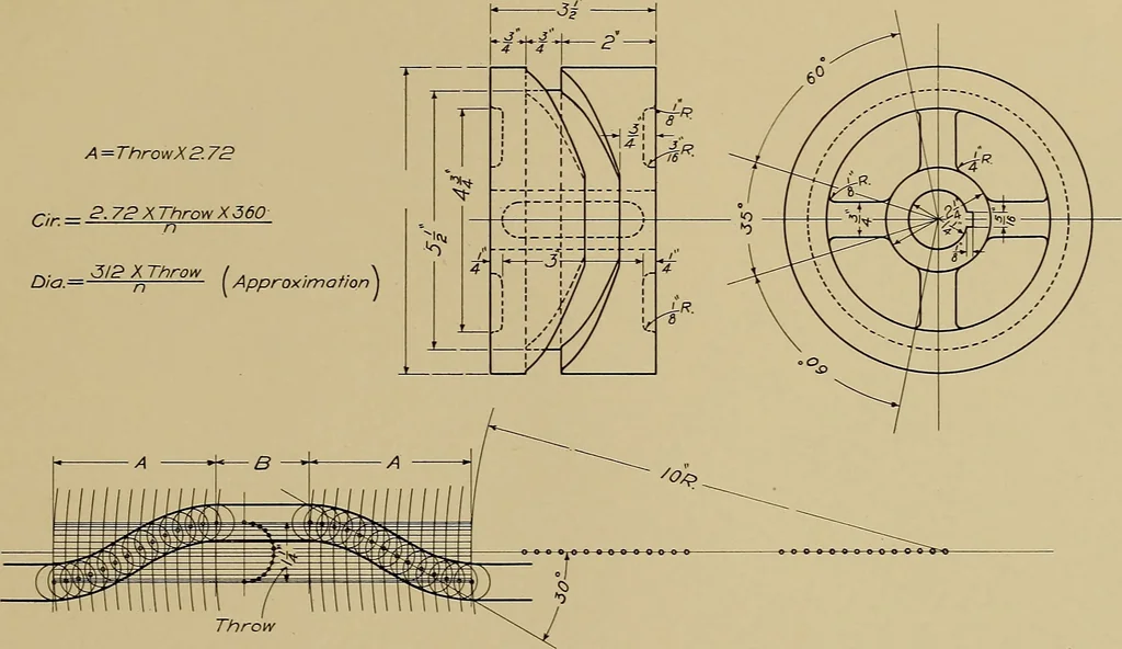 An illustration from Mechanical drawing for trade schools, 1909, leaf 120