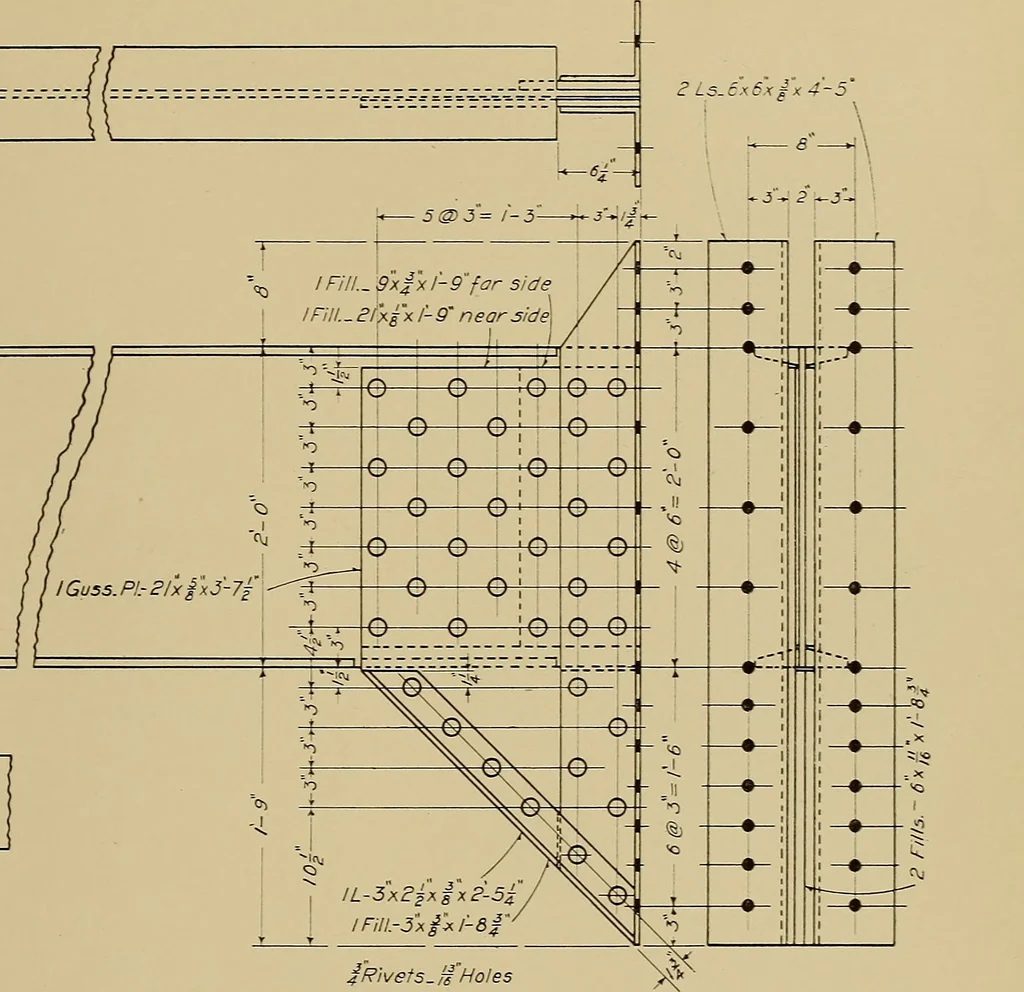 An illustration from Mechanical drawing for trade schools, 1909, leaf 128
