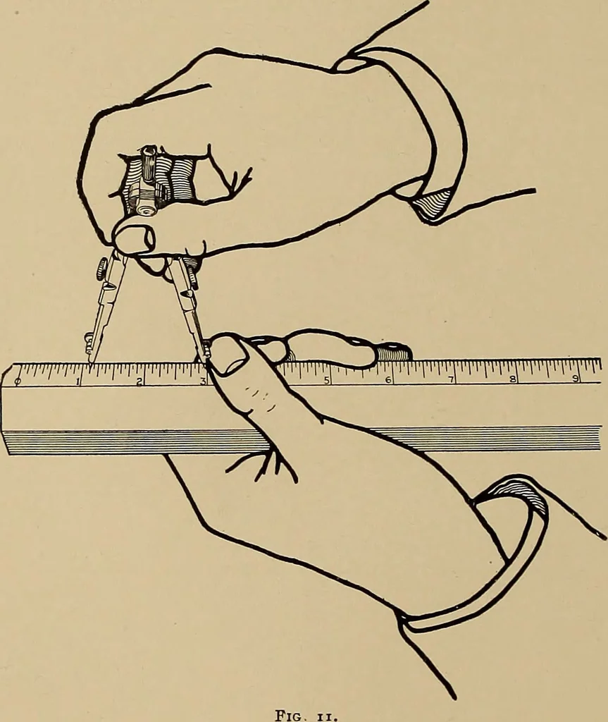 An illustration from Mechanical drawing for trade schools, 1909, leaf 13