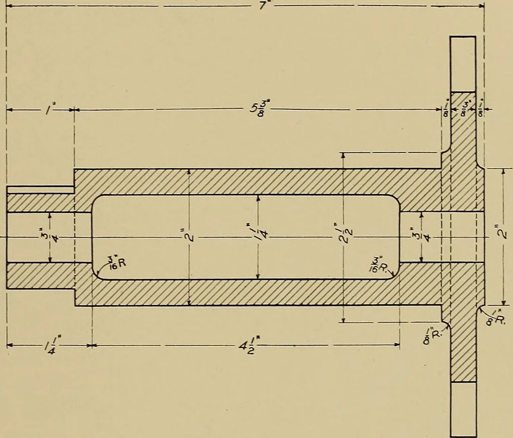 An illustration from Mechanical drawing for trade schools, 1909, leaf 32