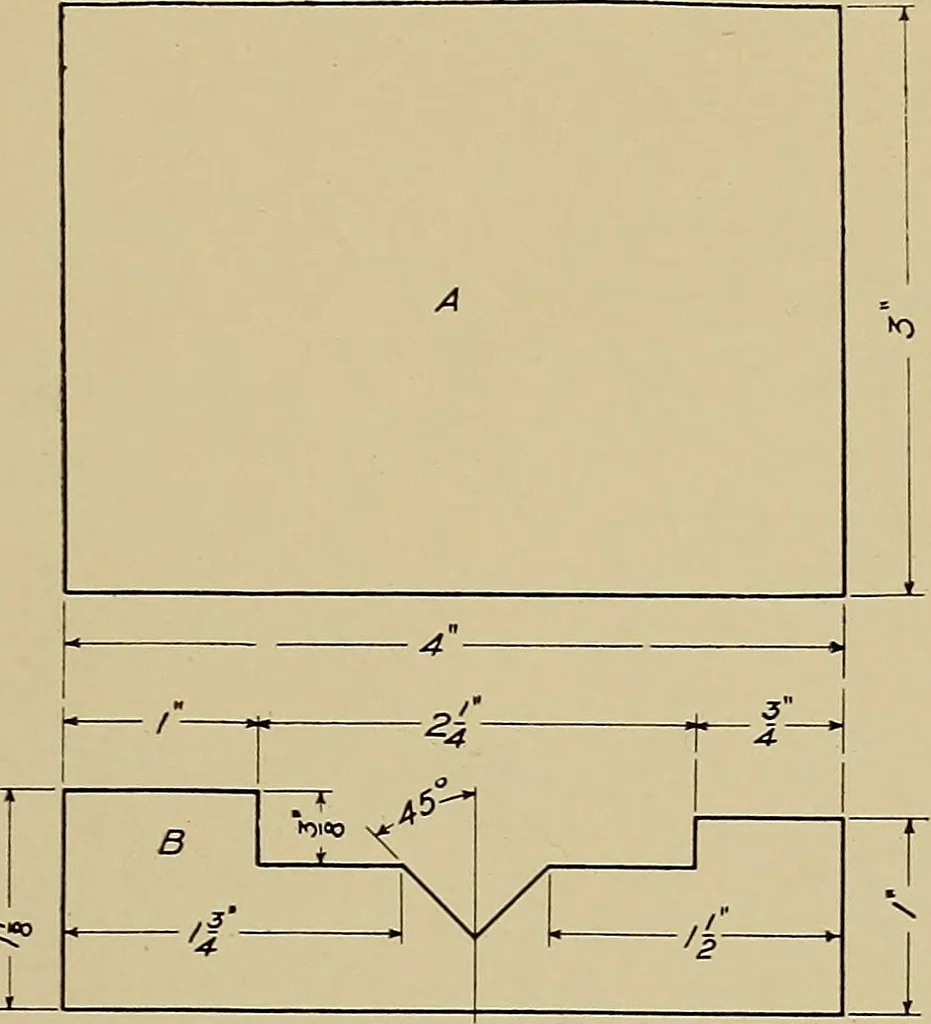 An illustration from Mechanical drawing for trade schools, 1909, leaf 36
