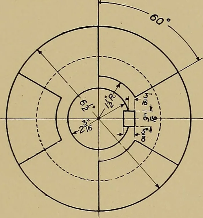 An illustration from Mechanical drawing for trade schools, 1909, leaf 44