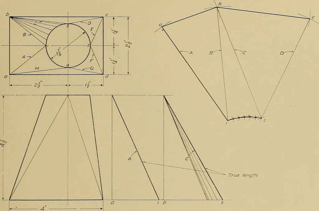 An illustration from Mechanical drawing for trade schools, 1909, leaf 68