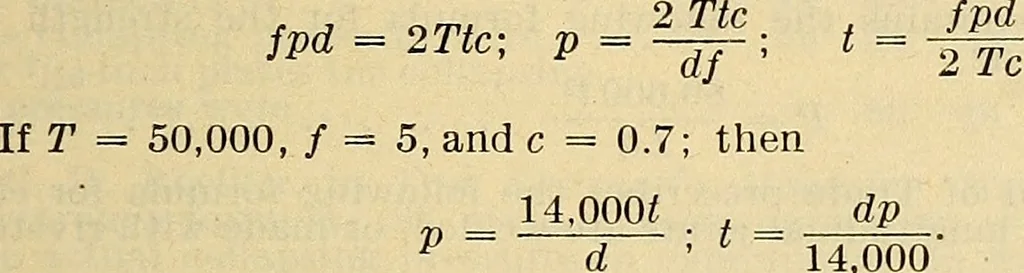 An illustration from The mechanical engineer's pocket-book. A reference-book of rules, tables, data, and formulæ, for the use of engineers, mechanics, and students, 1910, leaf 366