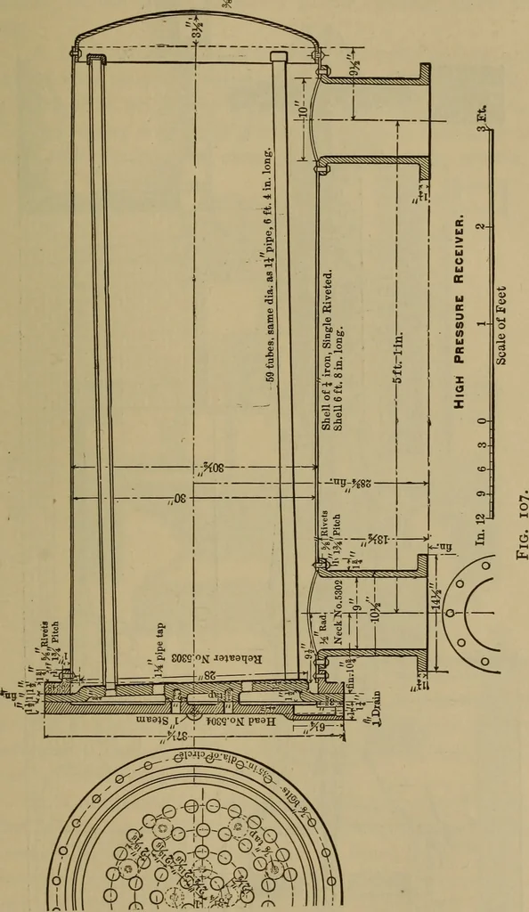 An illustration from The mechanical engineering of power plants, 1897, leaf 172